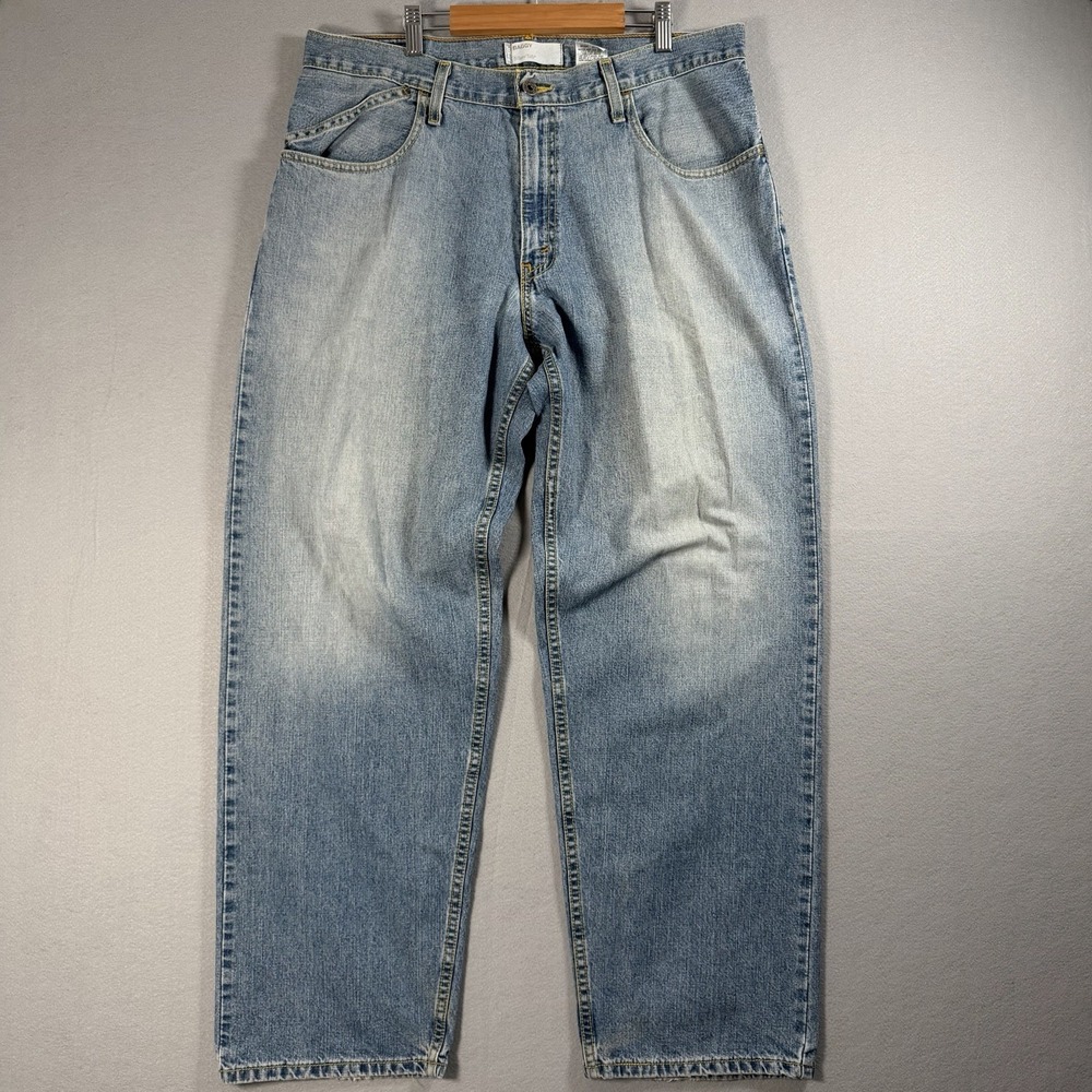 VTG Levis SilverTab Baggy Jeans Mens 34x32 Blue Denim Straight Leg Skater 90s